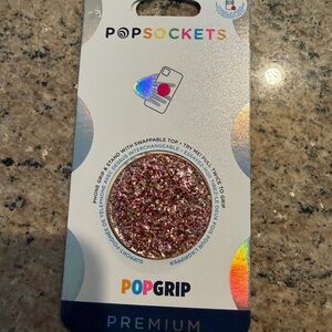 PopSocket Premium Phone Grip - Sparkling Rose Gold